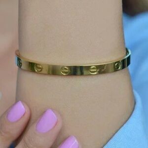 Love Bangle 14k Gold Tone Stainless Steel Love Bracelet